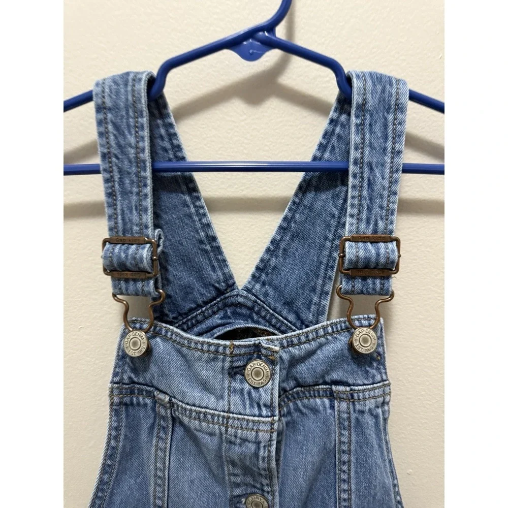 GAP Kids Girls Denim Overall Dress – Size L‎ (10–11Y) – Adjustable Straps